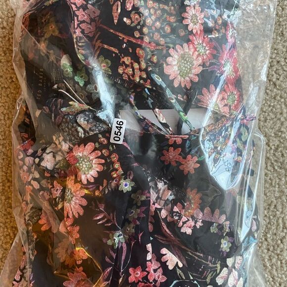 Ted Baker Hendria Ruffle-Trim Mini Dress Size 1 - Picture 11 of 13